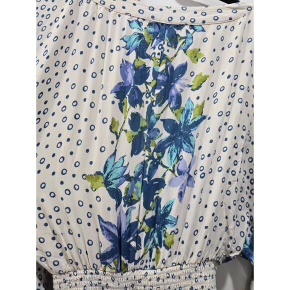 💙 Free People Paradise Jumpsuit – Blue & White – Size Large - Picture 10 of 15